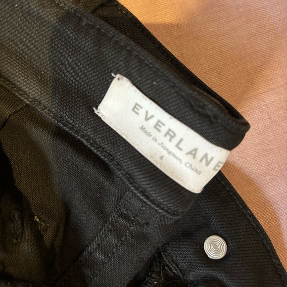 Everlane Black Cropped Wide Leg Pant - Picture 3 of 5